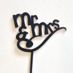Mr and Mrs Text Topper