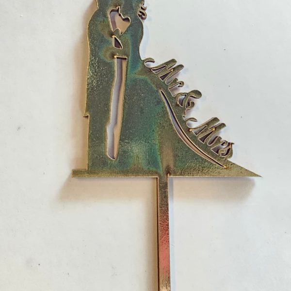 Mr and Mrs with Couple Topper