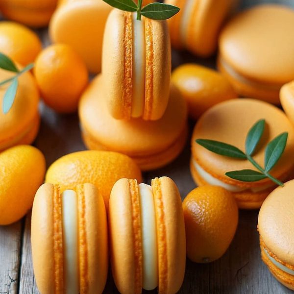 Orange Italian Macrons