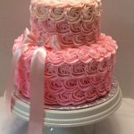 Pink Swirl Cake with Bow