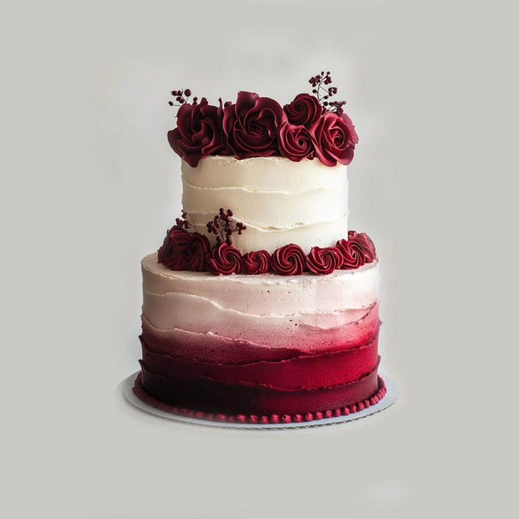 Red Velvet Wedding Cake