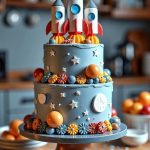 Rocket Themed Cake
