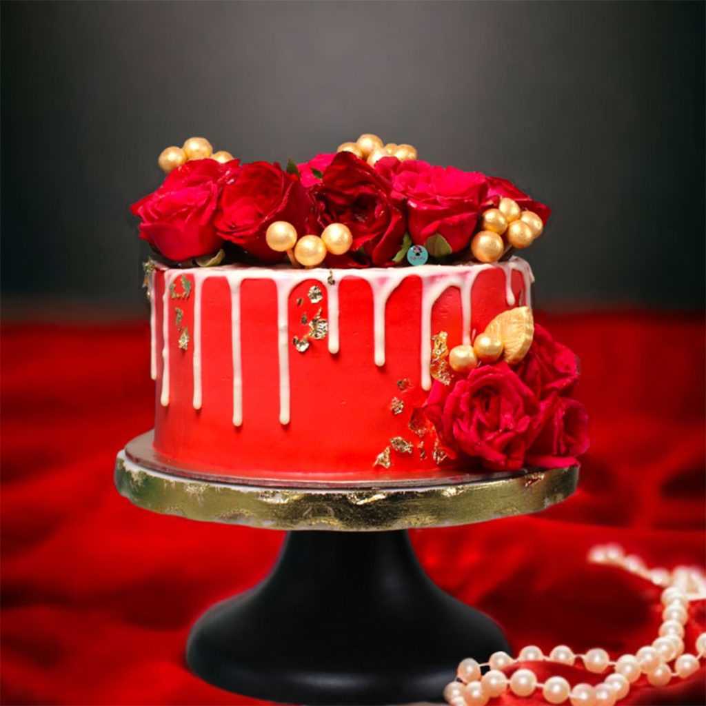Royal Red Rose Designer Cake