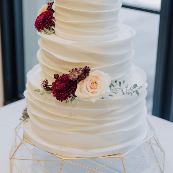 Ruffled Wedding Cake