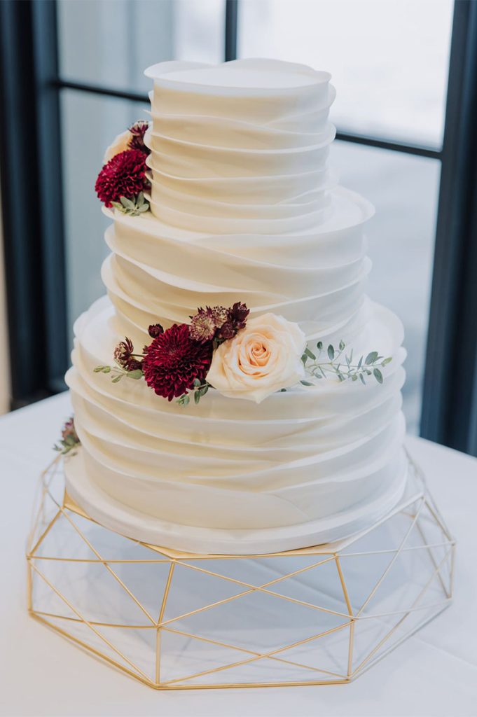 Ruffled Wedding Cake