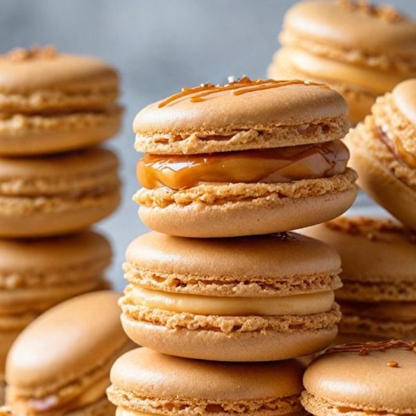 Salted Caramel Italian Macrons