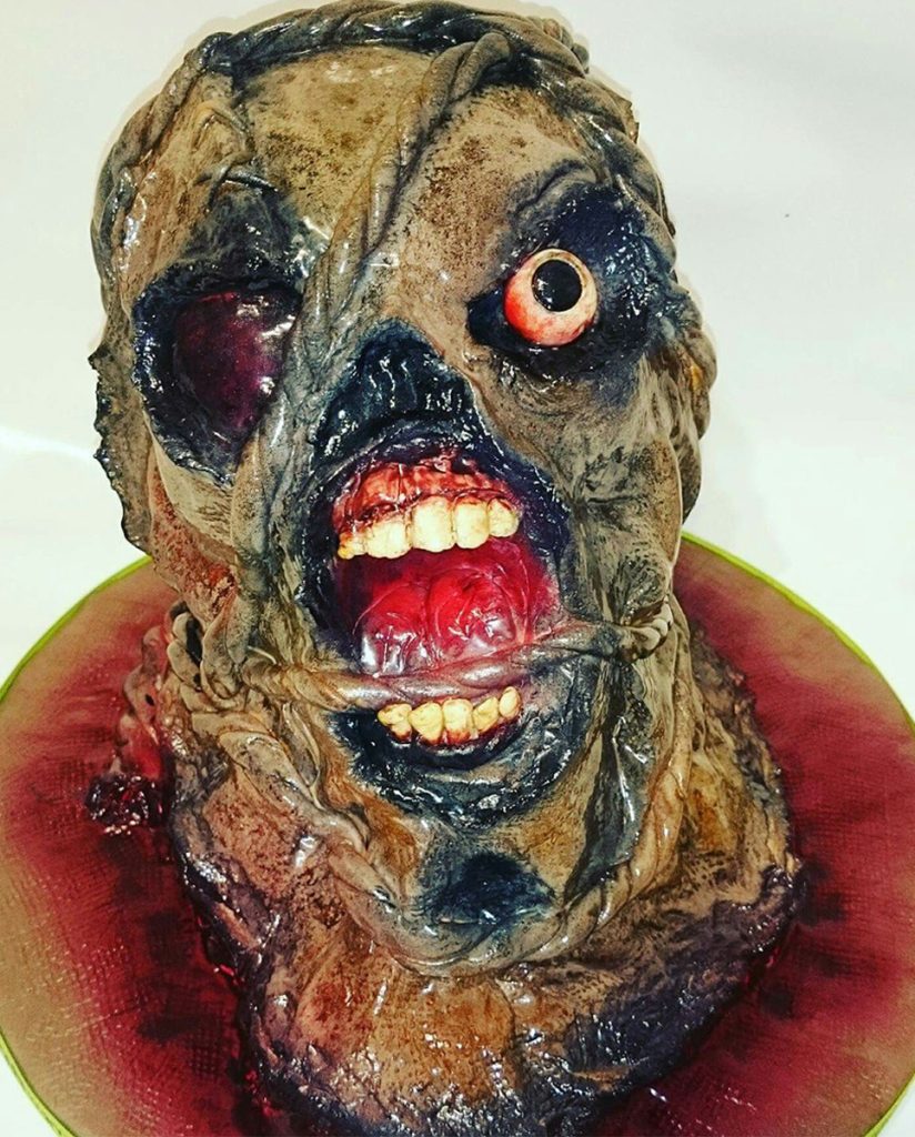 Scary Face Horror Themed Cake