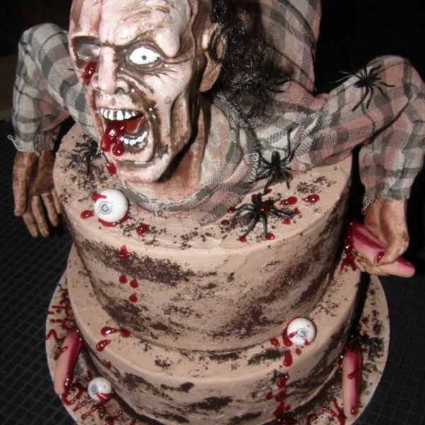 Scary Zombie Horror Themed Cake