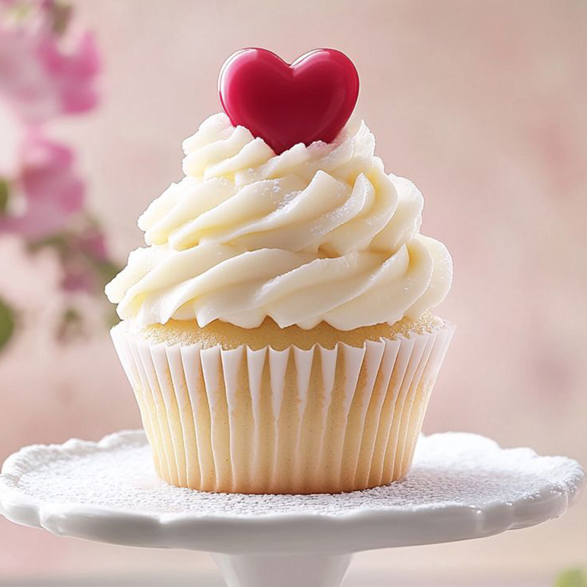 Spring Vanilla Cupcake 1 Spring Vanilla Cupcake