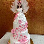 Three Tier Barbie Cake