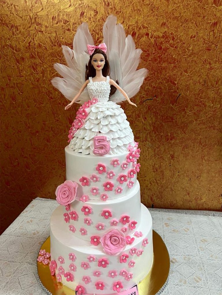 Three Tier Barbie Cake