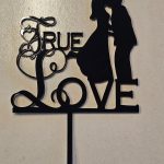 True Love Couple Kissing Topper