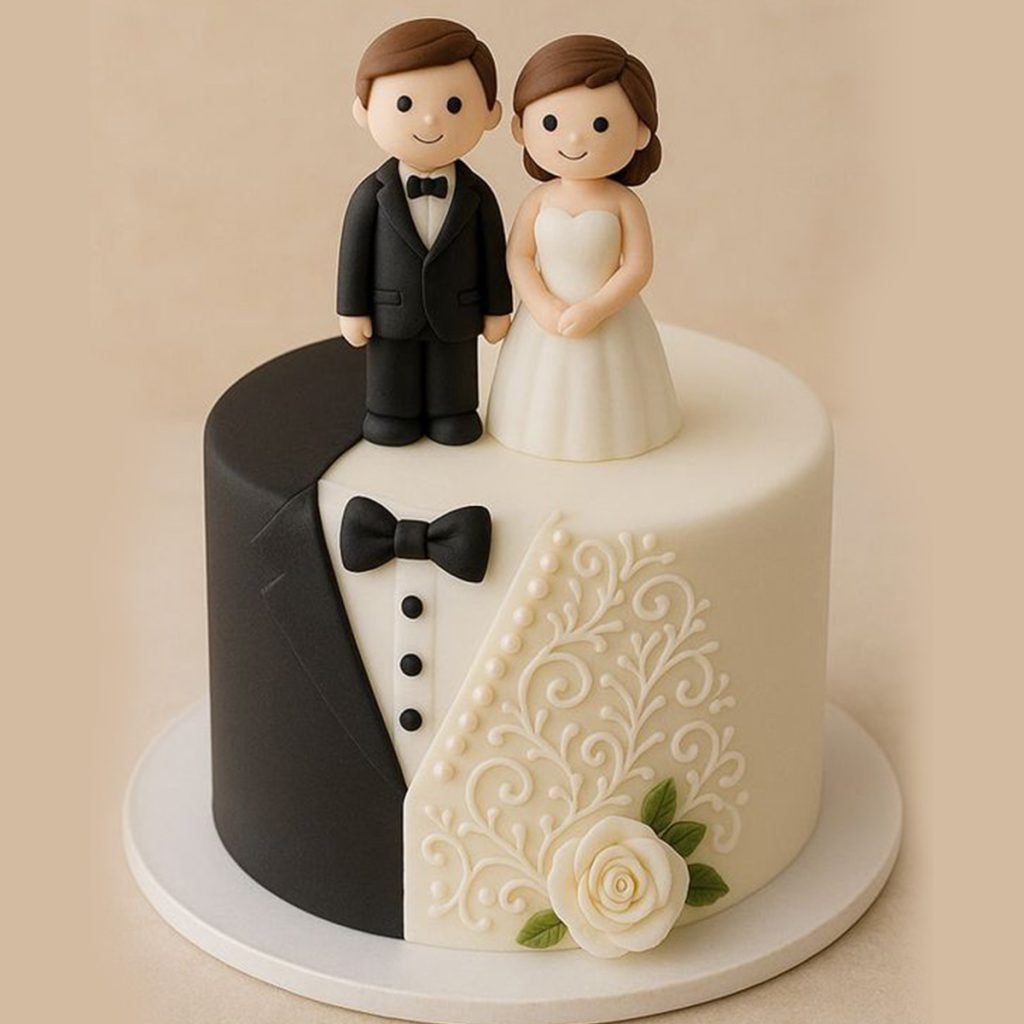 Tuxedo Wedding Cake