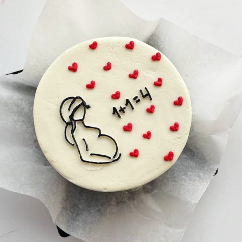 Twins Mom To Be Bento Cake