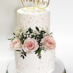 Two Tier Designer Wedding Cake