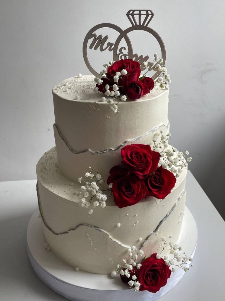 Two Tire Wedding Cake