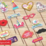 Unicorn Party Photo Props