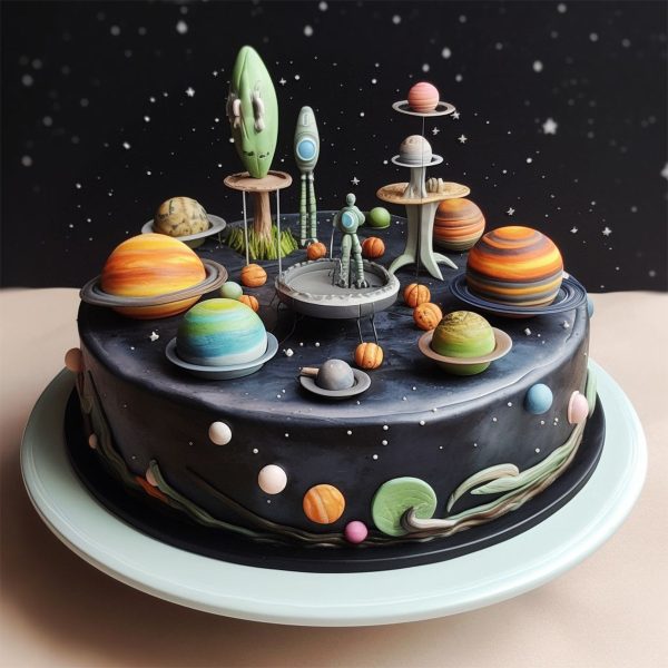 Universe Themed Cake