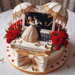Valentines Day Romantic Themed Cake