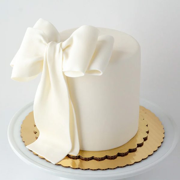 White Bow Designer Cake