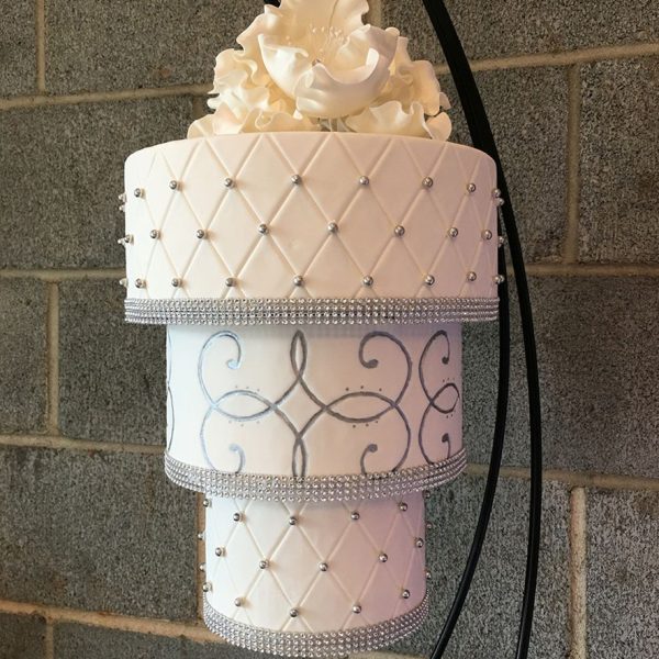 White Hanging Cake