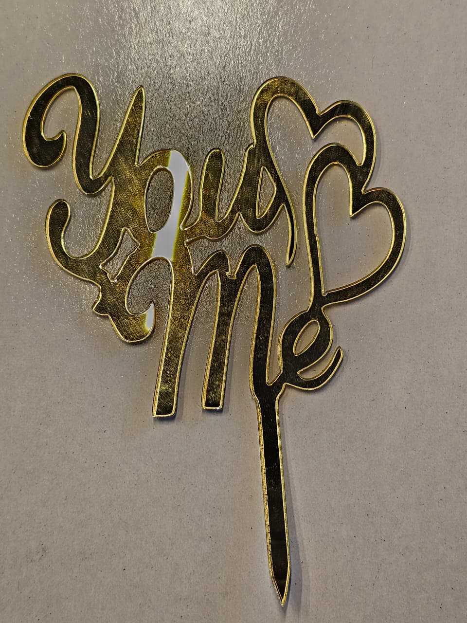 You and Me with Two Hearts Topper You and Me with Two Hearts Topper - Image 1