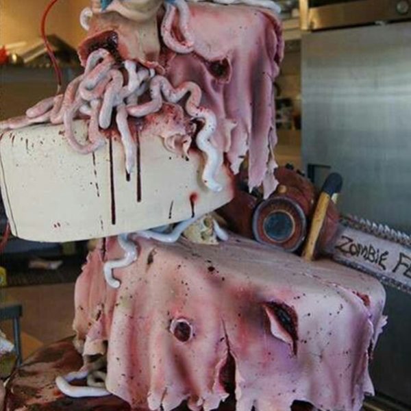 Zombie Themed Horror Cake