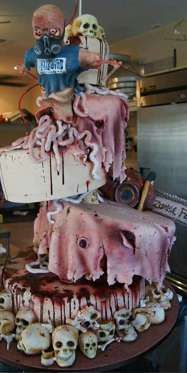 Zombie Themed Horror Cake 1 Zombie Themed Horror Cake