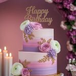 Colourful Floral Birthday Cake