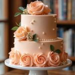 Creamy Floral Wedding Cake