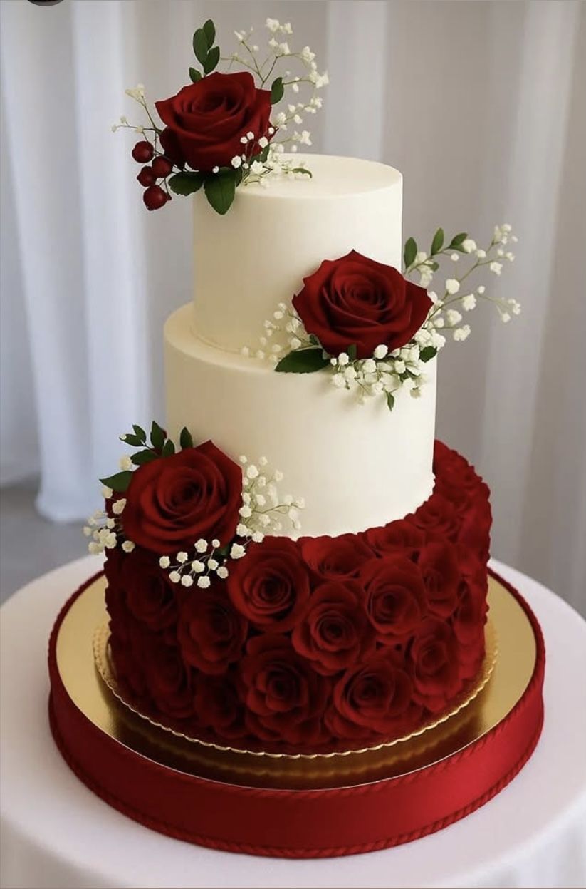 Screenshot Wedding Cake With Roses Base - Image 1